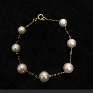 Faux Pearl Chain Bracelet 🤍